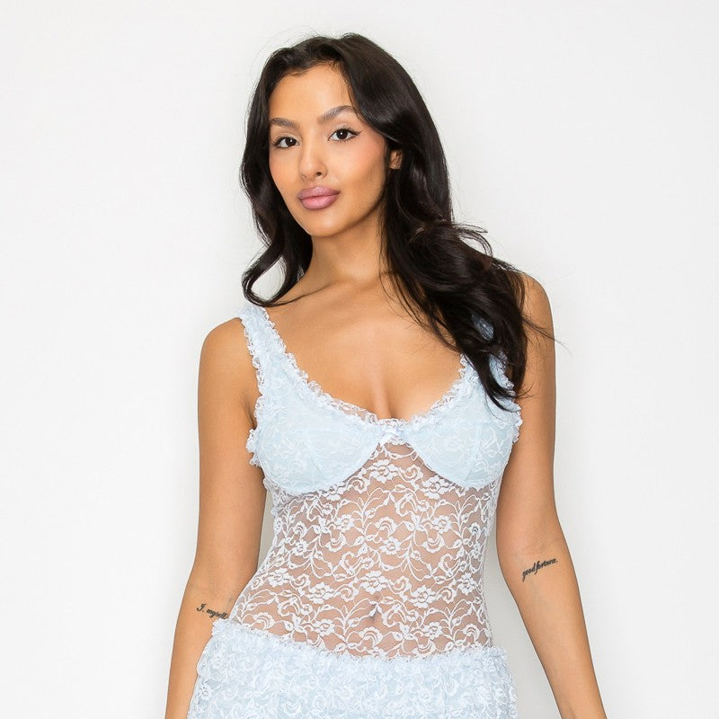 Bodycon Ruffled Mini Dress