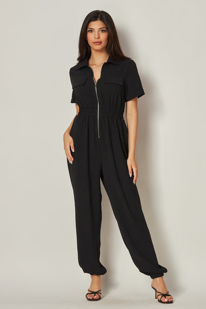 Airflow Front Zip Closure Jumpsuit