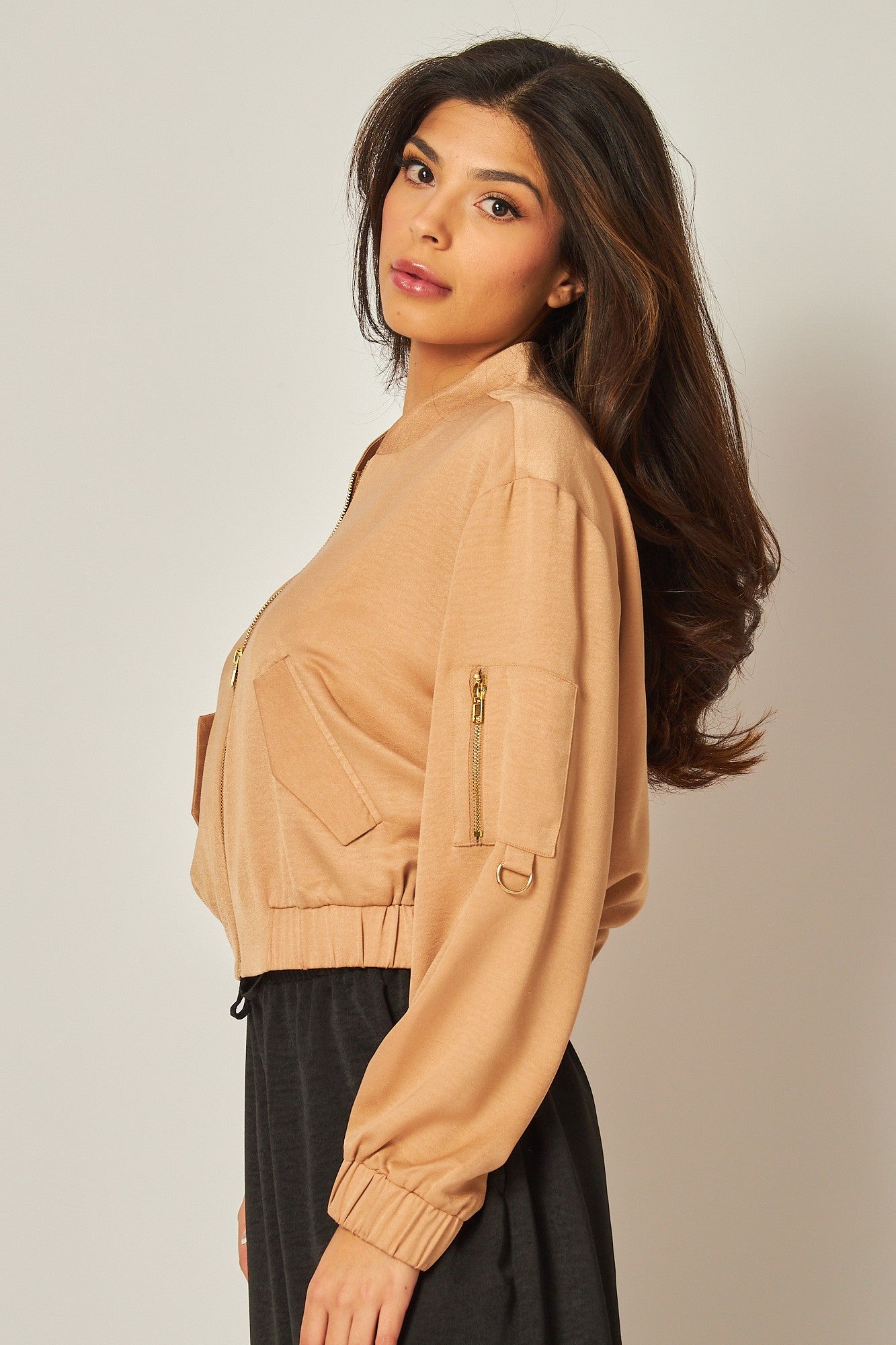 Satin Bomber Jacket