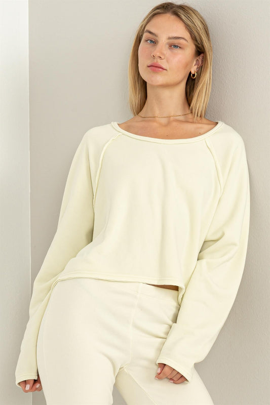 Raglan Sleeve Oversized Sweatshirt