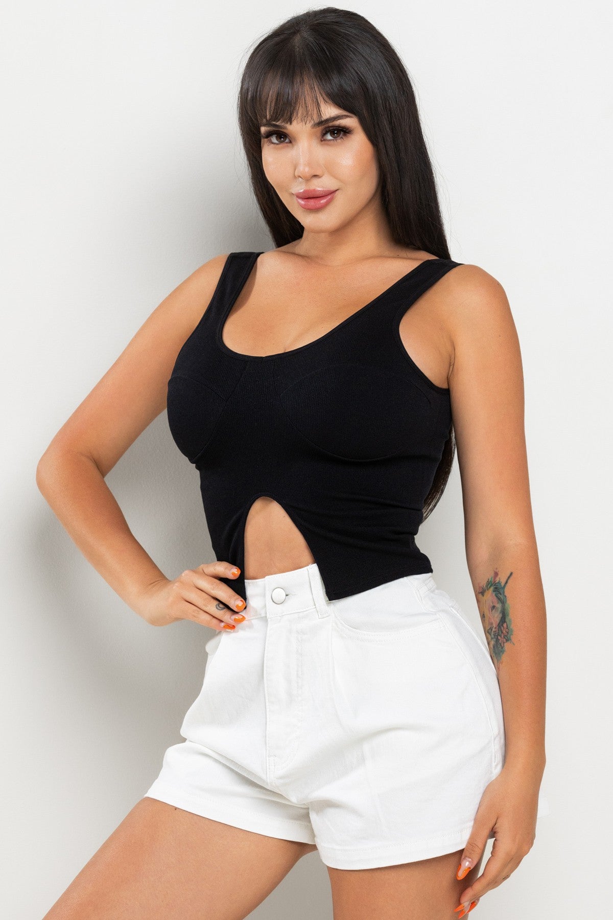 Bust Wire Sleeveless Top