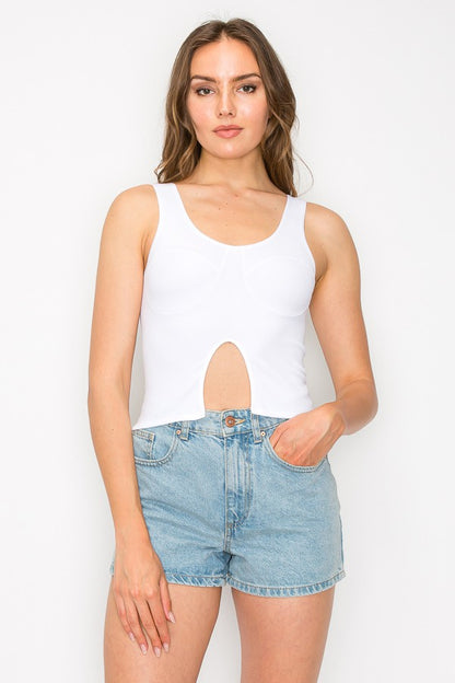 Bust Wire Sleeveless Top