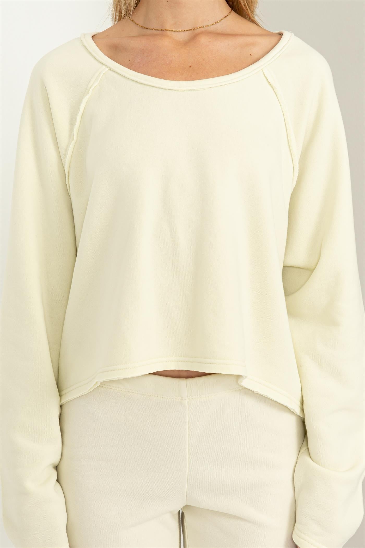 Raglan Sleeve Oversized Sweatshirt