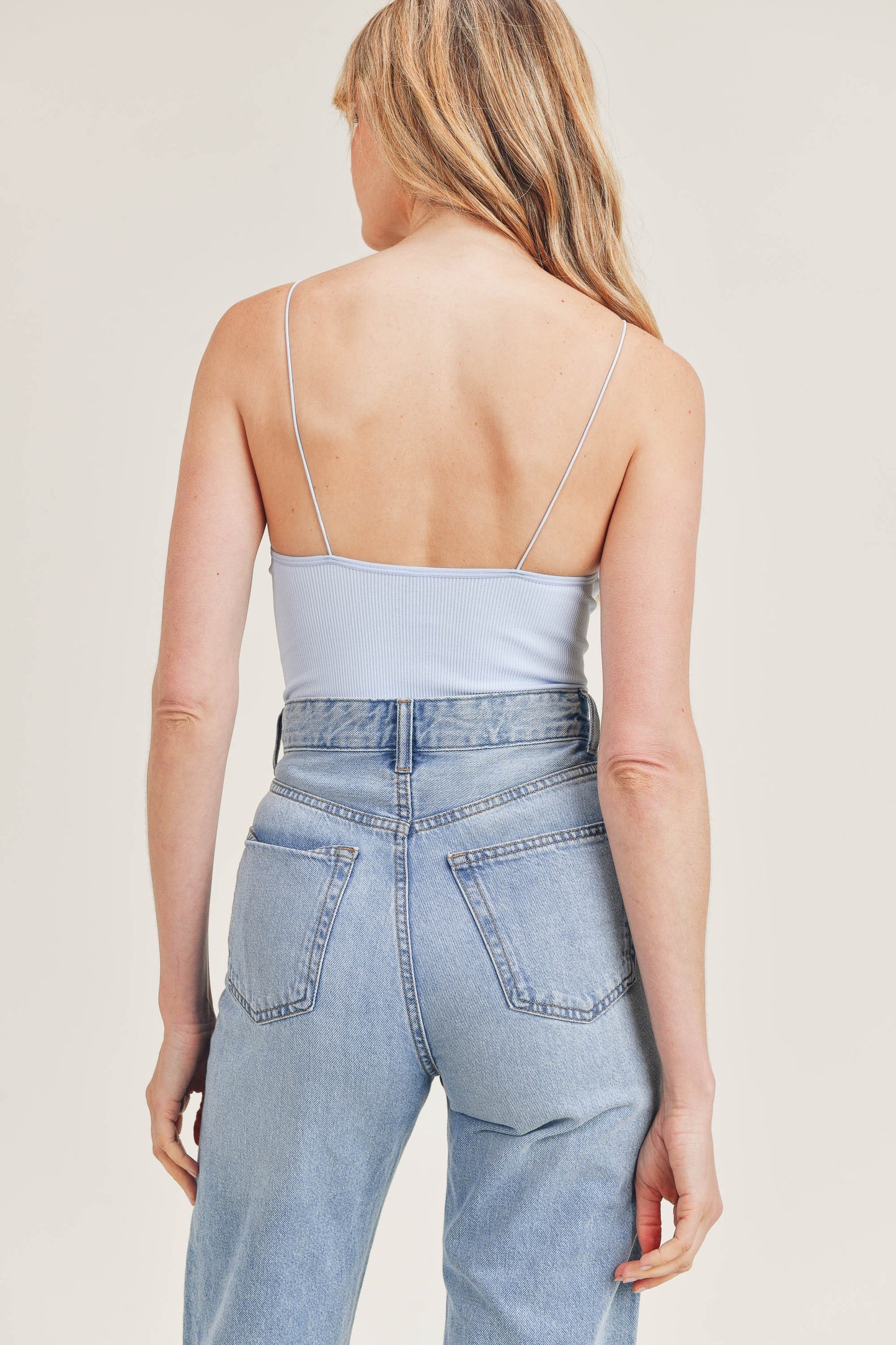 Low Back Spaghetti Strap Bodysuit